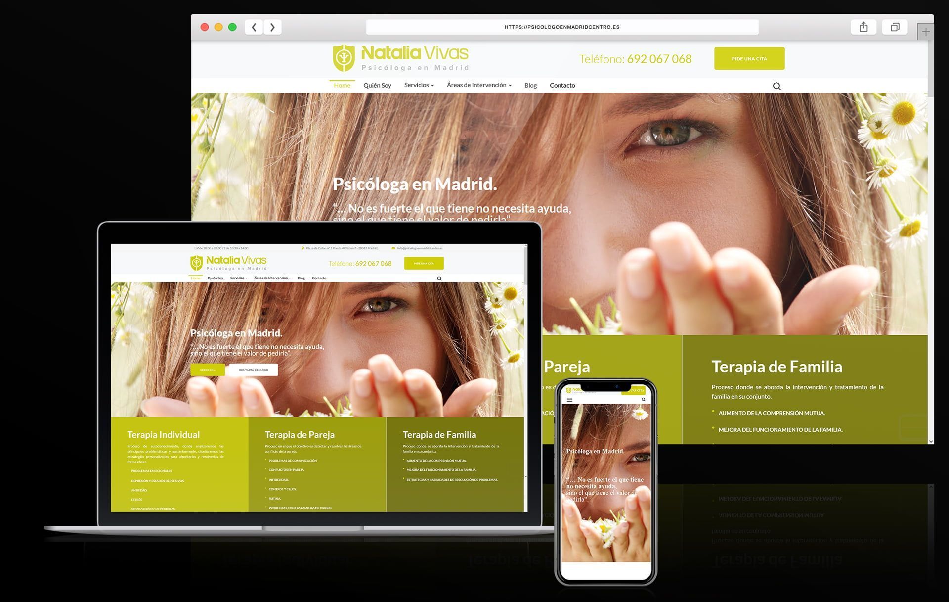 Mockup web Psicologoenmadridcentro.es Mockup web Psicologoenmadridcentro.es